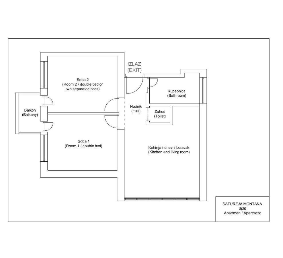 Apartment Satureja Montana Split Extérieur photo